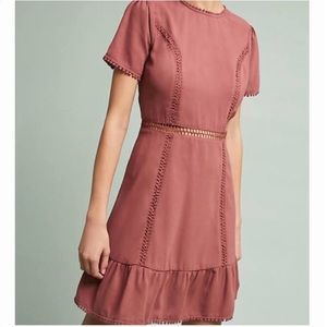 Moon River mauve dress with cutout, size small
